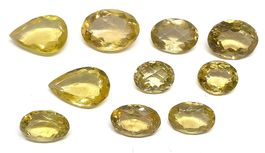 10x Citrines (Quartz lemon) 100.45 ct - Valeur 1'600.- Fr