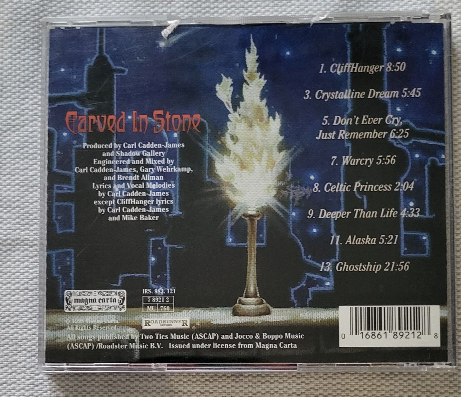 CD: Shadow Gallery - Carved in stone – Usato da Villars-sur-glane venduto da Epsilonhike 1