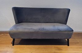Zweiersofa Samt grau guter Zustand