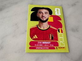 Panini Fifa Fussball WM 2026 Sticker Zeno Debast BEL 5