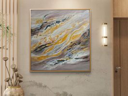 Originalgemälde in Gold, Leinwand 100 cm, Unikat!!!