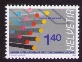 1988_D Xl 14_Dienstmarke UIT_EMS Glasfaserkabel ! **