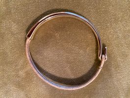 Bracelet doré + cuir