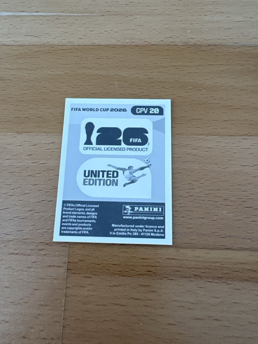 Panini Carte collezionabili: FIFA World Cup 2026 Sticker Bebe CPV 20 neu – Nuovo (secondo la descrizione) da Niederrohrdorf venduto da 92Fischli 1