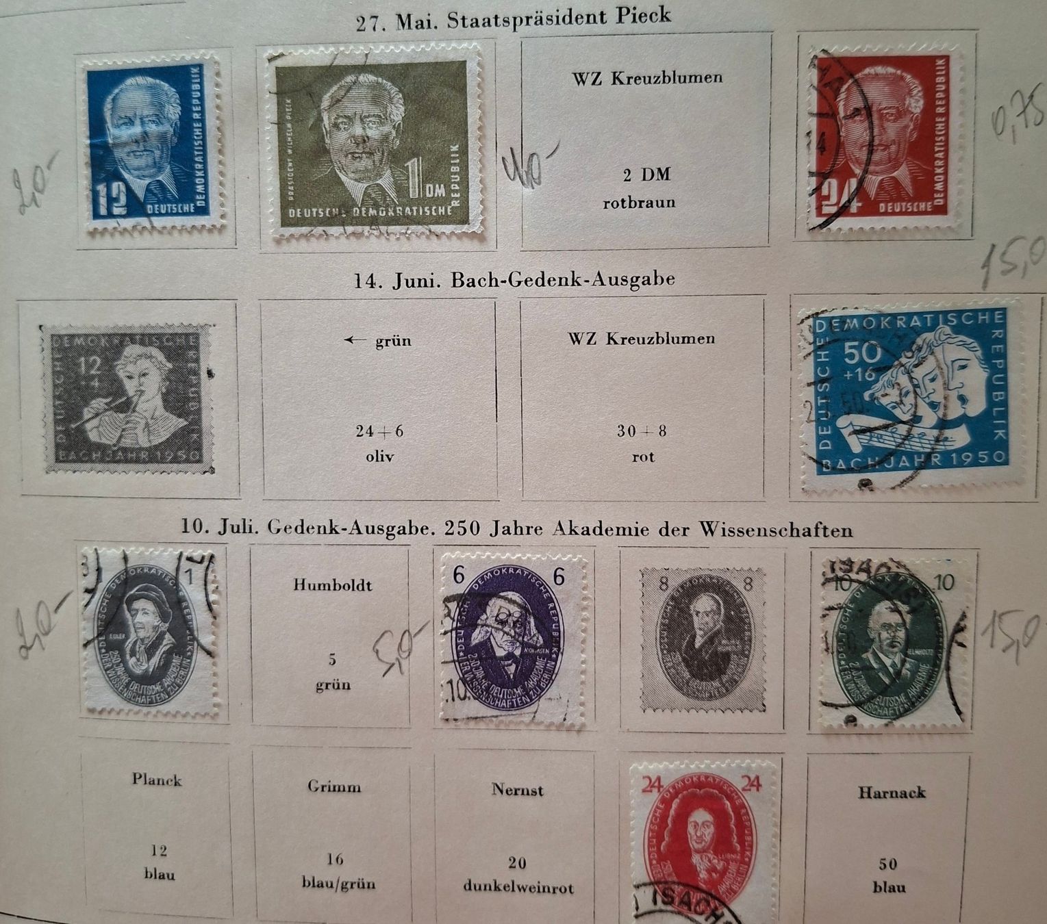 Tutti i francobolli: Briefmarken DDR – Usato da Dotzigen venduto da ser_8hp9