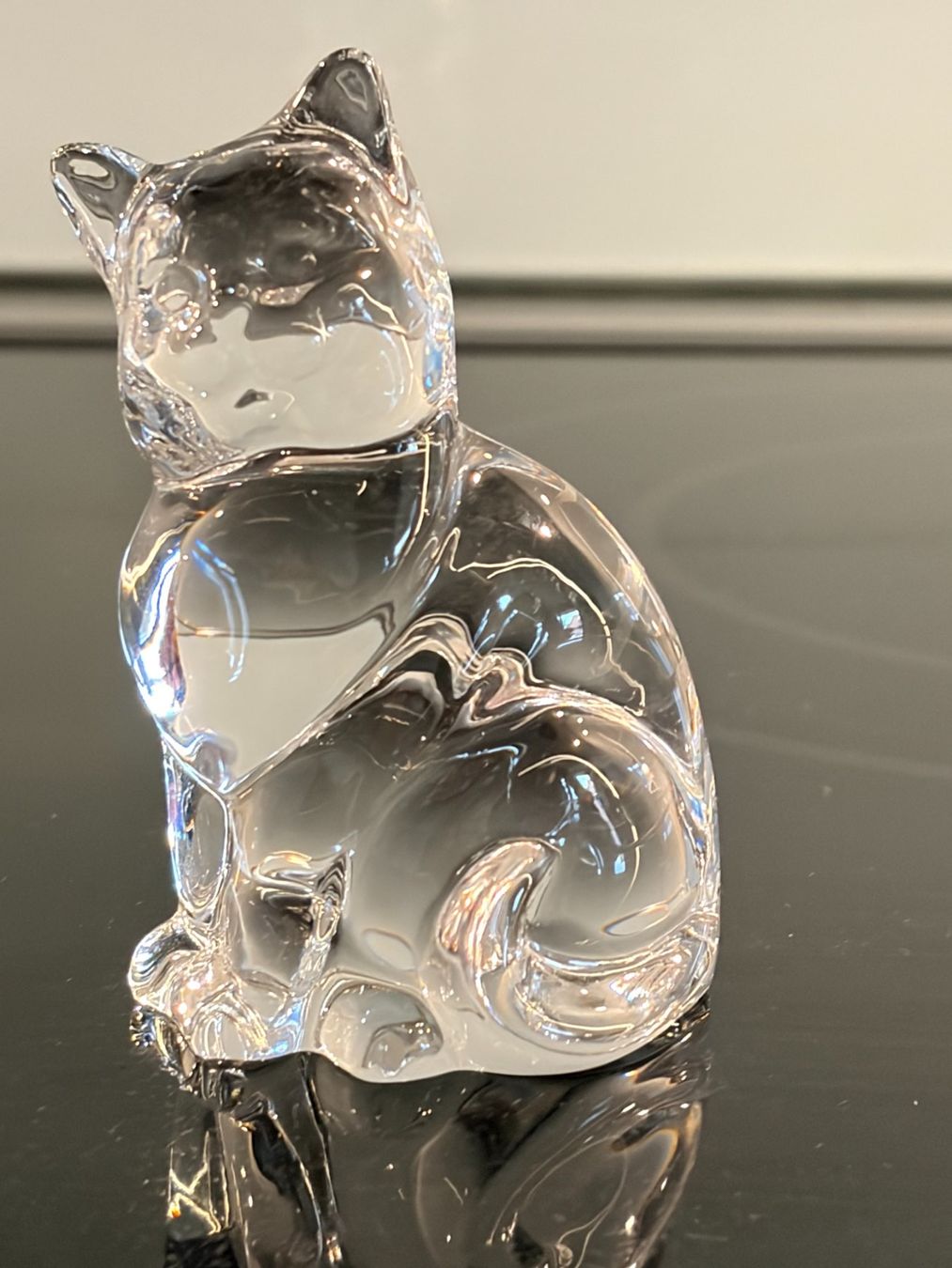 Figuren: Tierfigur Katze Glas farblos massiv RCR – Gebraucht aus Zürich von sru_6zc8