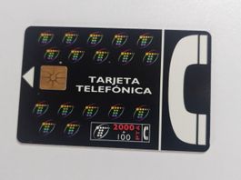 Alte Telefonkarte "Telefonica" Spanien, Vintage Rarität