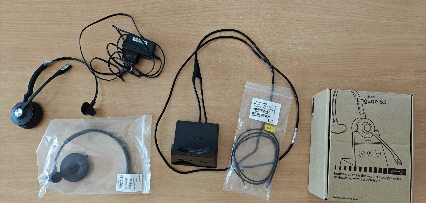 Jabra Cuffie: Jabra Engage 65 Mono DECT Headset WHB051BS – Usato da Glattfelden venduto da Ametzgi