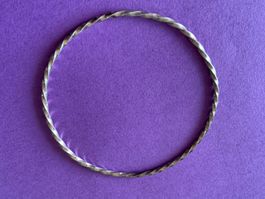 Armreif gedreht silber fein ZART