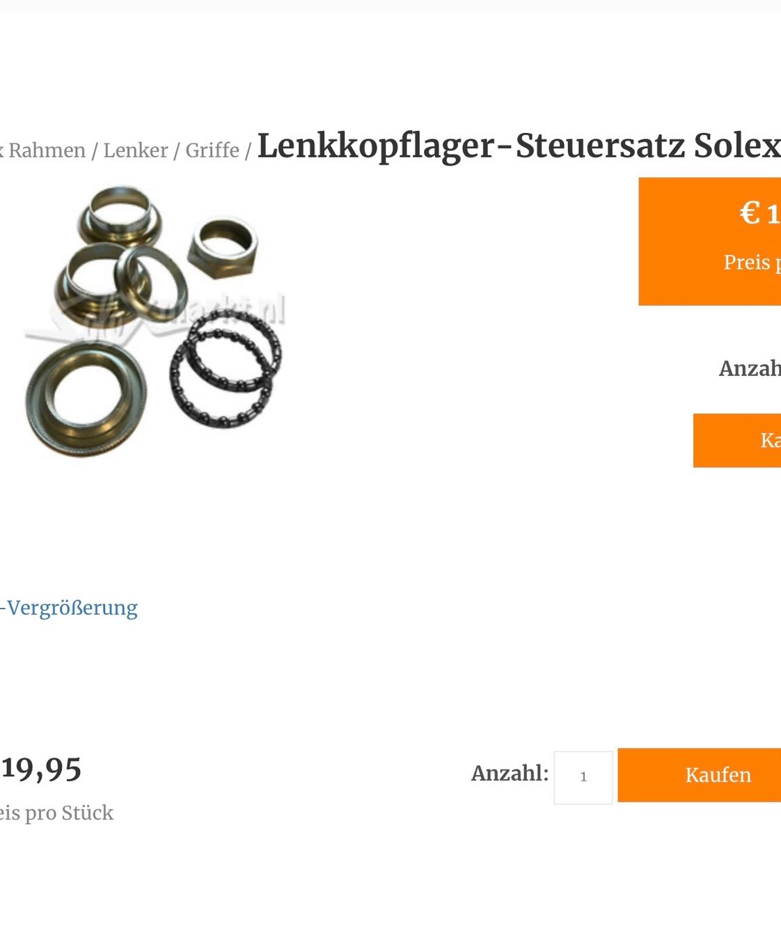 Mofa-Ersatzteile: Lenkkopflager NEU z.B. für Solex etc. – Neu und originalverpackt aus Weisslingen von Wsteinbeisser 3