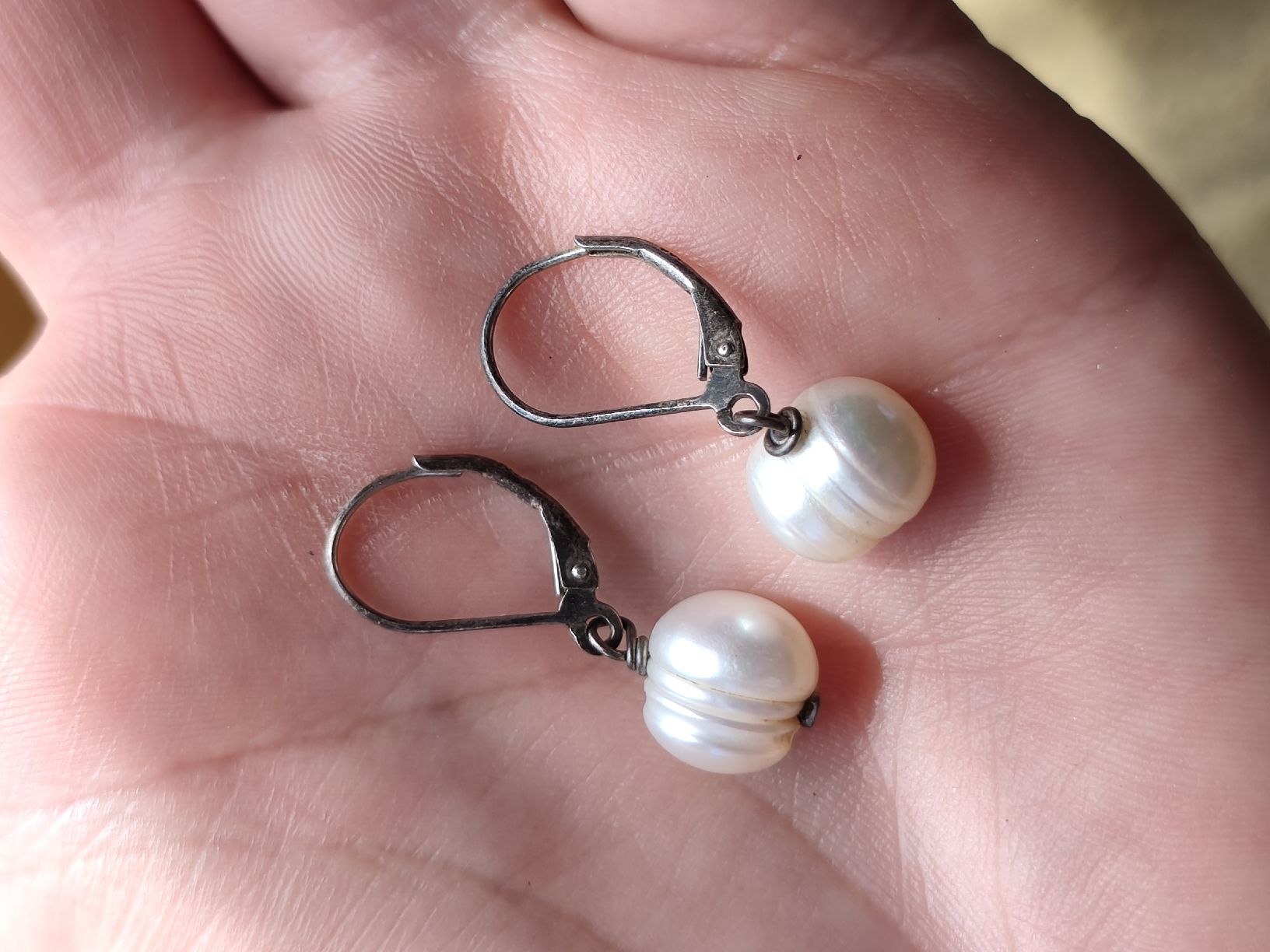 Boucles d'oreille: Silber perl ohrringe – D'occasion à Andiast par manucozi05