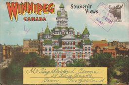 Carte postale Winnipeg Canada Souvenir Vues anciens