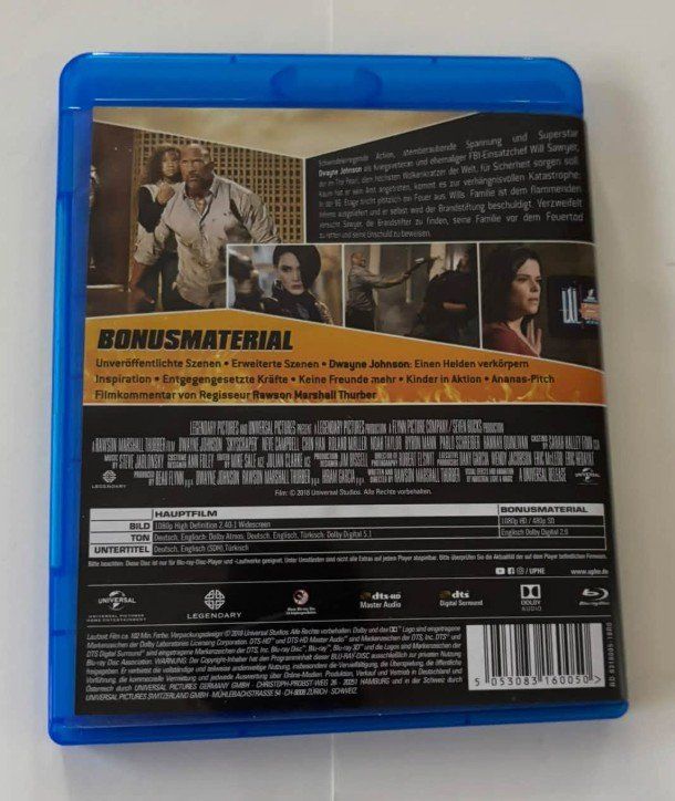 Tutti i DVDs: Skyscraper (2018)Dwayne Johnson Blu-ray – Usato da lupfig venduto da maniacs666 2