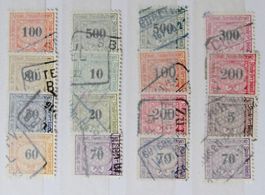 SWITZERLAND: Lot des timbres ferroviaires, O