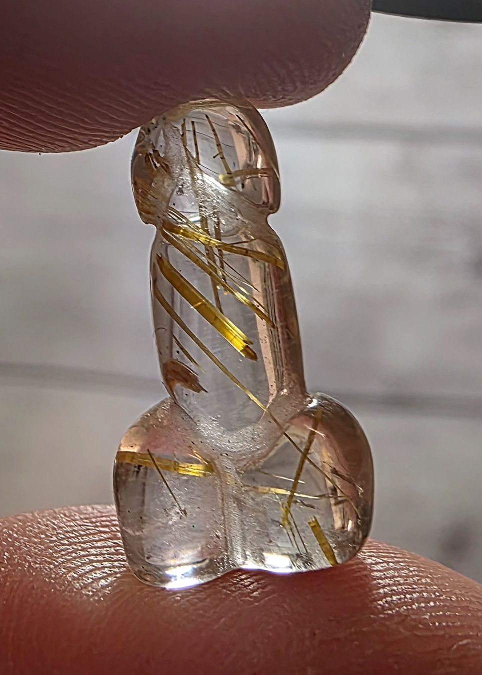 Minerali & Pietre curative: 2 Goldrutil Mini Phallus – Nuovo (secondo la descrizione) da Matzingen venduto da Shay_Crystalz 2