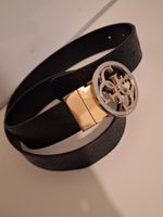 Ceinture Guess Noelle noir boucle dorée