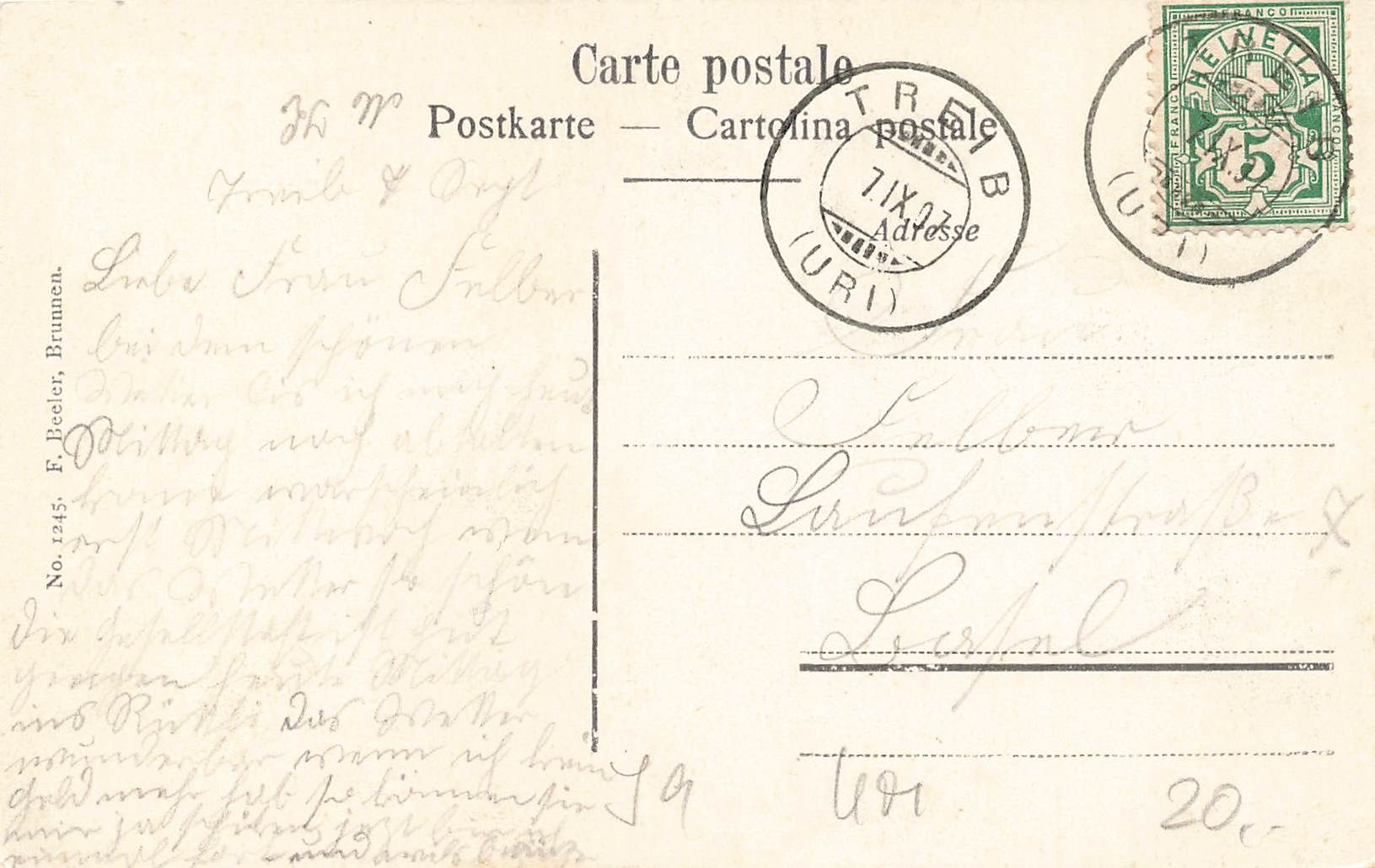 Cartes postales: Wirtshaus zur Treib – D'occasion à Biasca par Blenio71 1