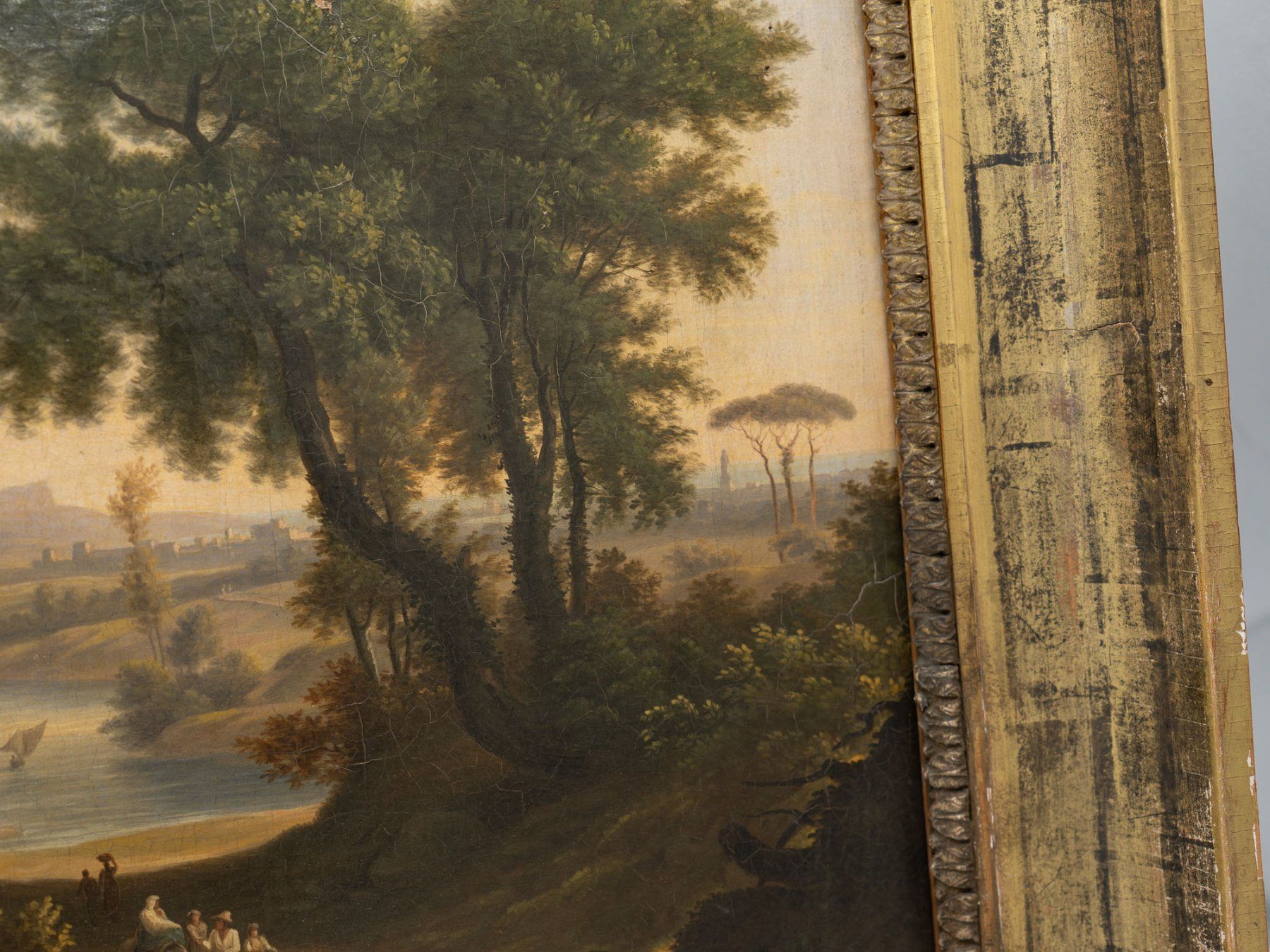 Dipinti: Antikes Ölgemälde - Landschaft, SB 1833 - Ref. 05/41 – Usato da Au ZH venduto da BrockiAu 5