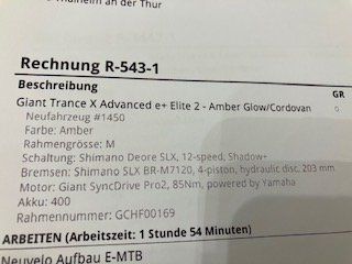 Giant Velos: Giant Trance X Advanced e + Elite 2-Amber Glow/Cordovan – Gebraucht aus Thalheim an der Thur von Supra41 7