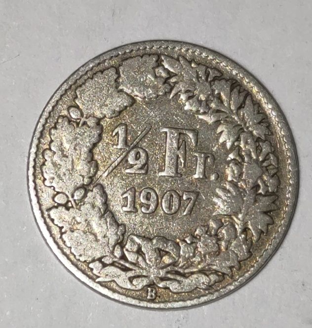 Toutes les monnaies: Schweiz 1/2 Franken 1907 – D'occasion à Höri par Samsa9