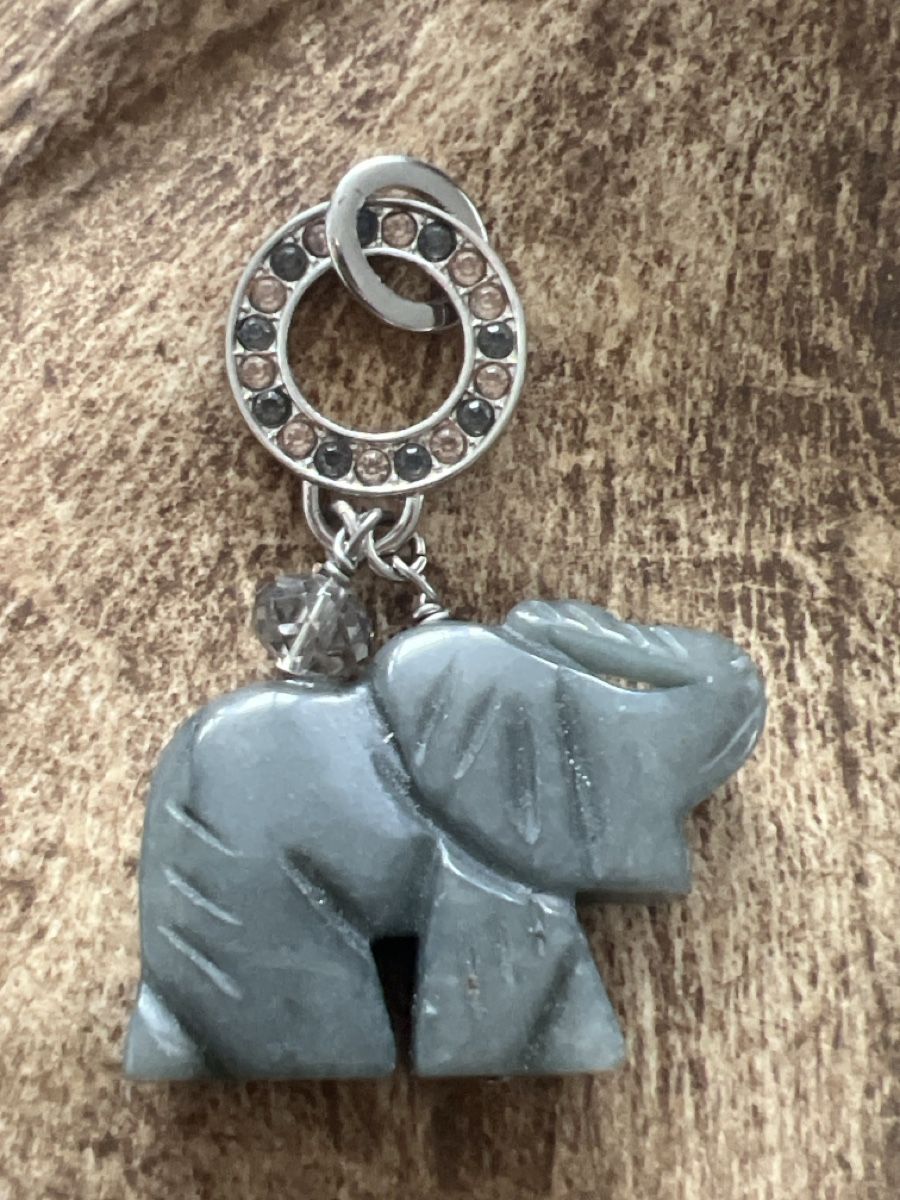 Ciondoli: Elefanten-Anhänger aus Stein – Usato da Seon venduto da Sunny-Schmuck78 1