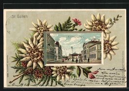 Präge-Lithographie St. Gallen, Bahnhofs