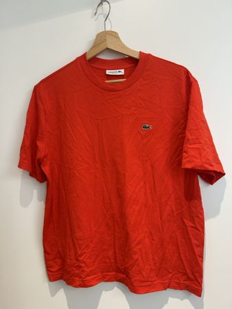 Lacoste T-Shirt rot Regular Fit Grösse 38