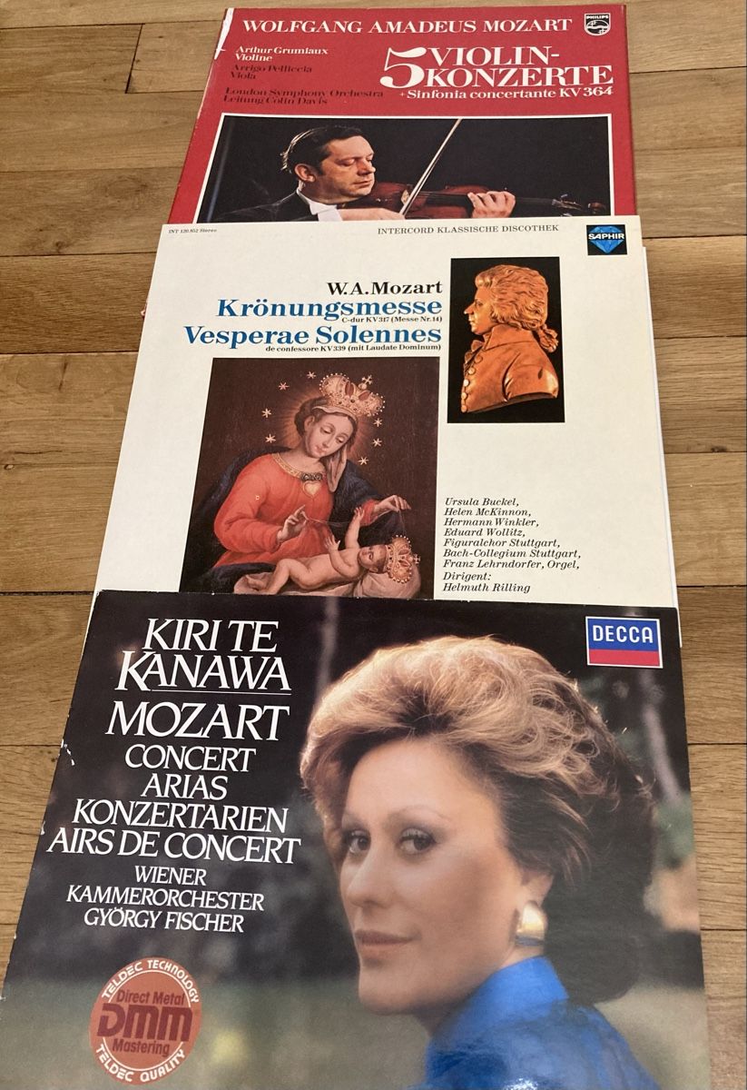 Schallplatten: 3 Schallplatten Mozart – Gebraucht aus Zürich von Ekka