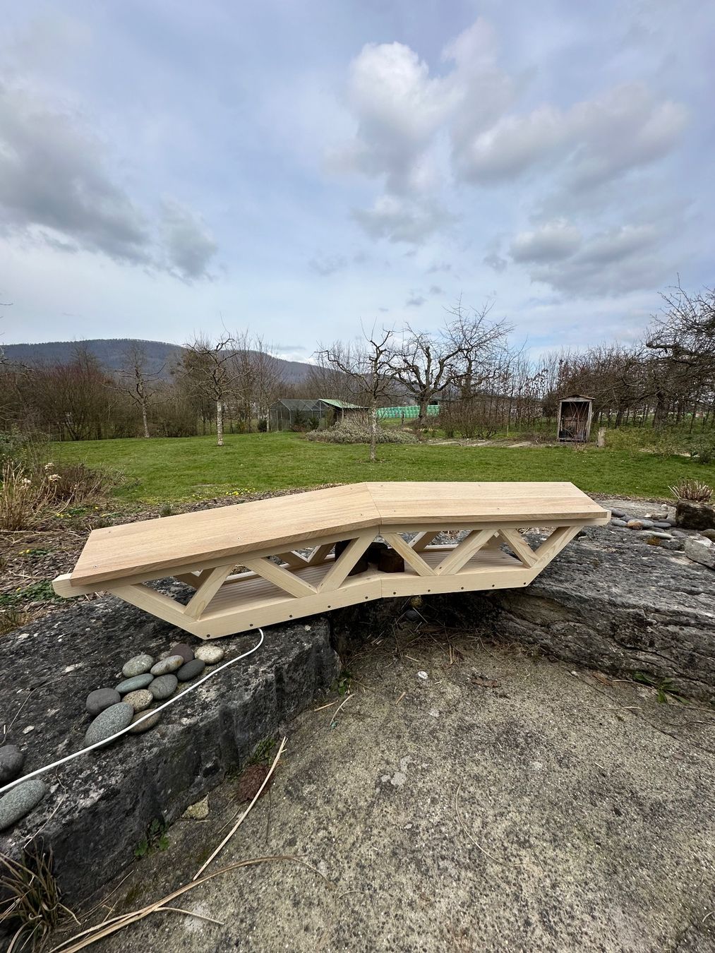 Modellbausätze & Standmodelle: Beleuchtetes Holzbrückenmodell – Gebraucht aus Hägendorf von Lab123 1