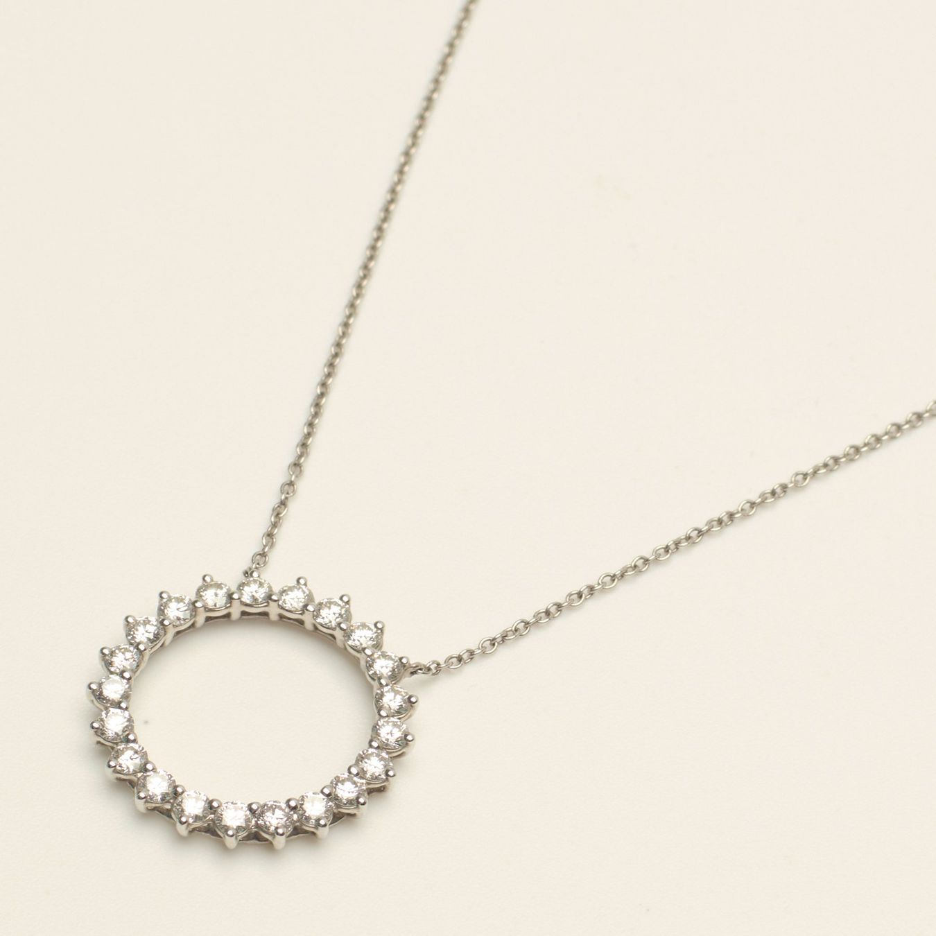 Tiffany & Co. Catenine: Authentique Collier TIFFANY & CO Open circle diamants – Usato da Carouge GE venduto da TLD 6