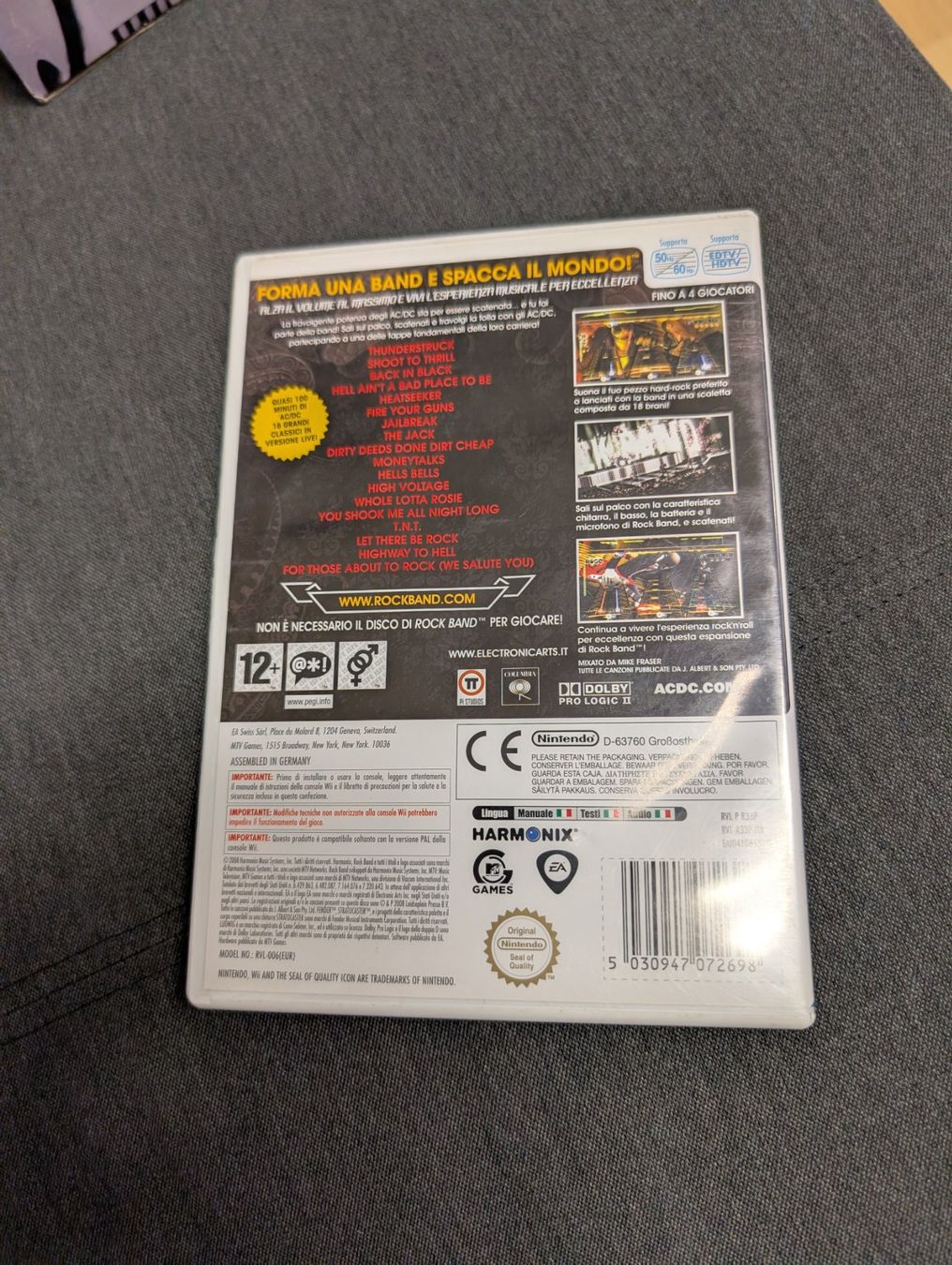 Giochi: ACDC live Rockband Nintendo Wii – Usato da Giubiasco venduto da Ticinerd 1