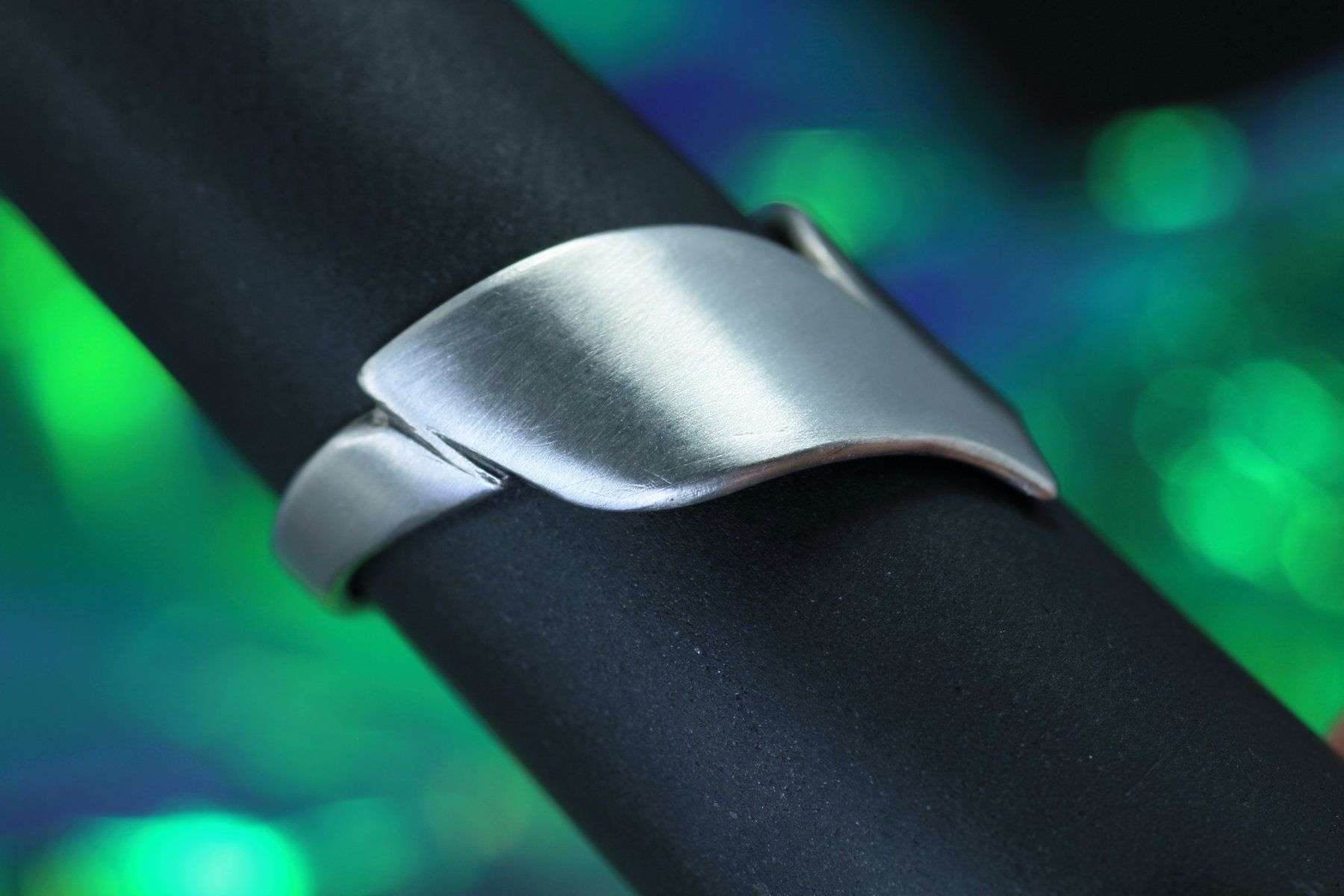 Anelli: MARELIA Ring · Designer Silberring 925 mit matter Oberfläche – Nuovo e nell'imballaggio originale da Bern venduto da OSONO.Design 6