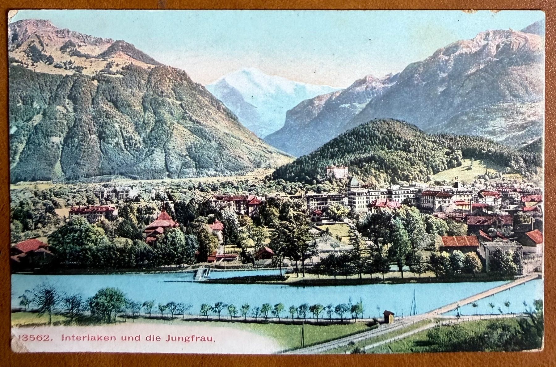 Cartoline postali: Interlaken - 1907 – Usato da Lutry venduto da Ediego