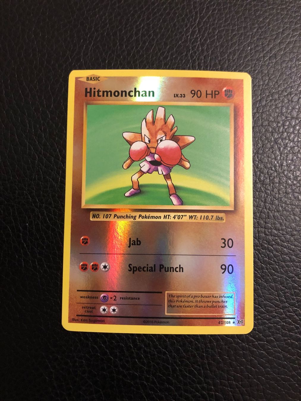 Pokémon Carte collezionabili: Evolutions Hitmonchan reverse rare 62/108 NM Ab 1 – Usato da Paradiso venduto da Pkmn10
