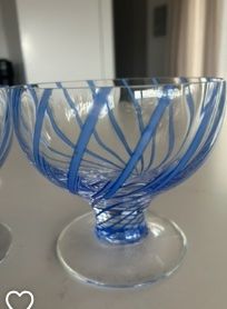 Murano Bicchieri: Oversized 4 blue glass selection, probably Murano – Usato da Zollikon venduto da kmg1 1