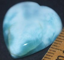 Cabochon L-1623 – Larimar Herz – 20x19mm
