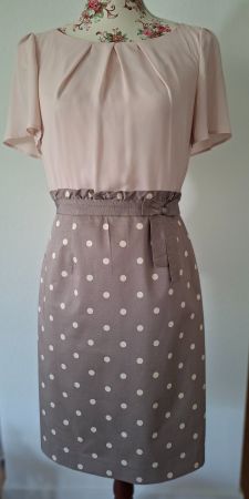 Kleid von comma, Rosa/Grau Grösse 34 wie neu