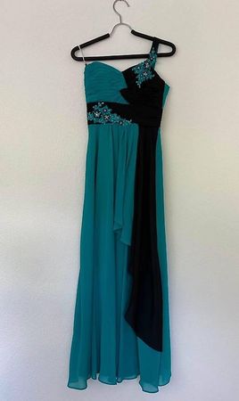 Abendkleid zweifarbig Gr. 34/36