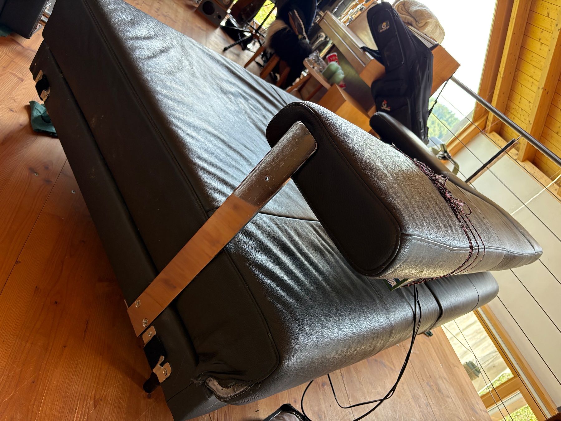 Sofas: Ecksofa Leder Schwarz Marke Musterring – D'occasion à nuglar par Stef321 5