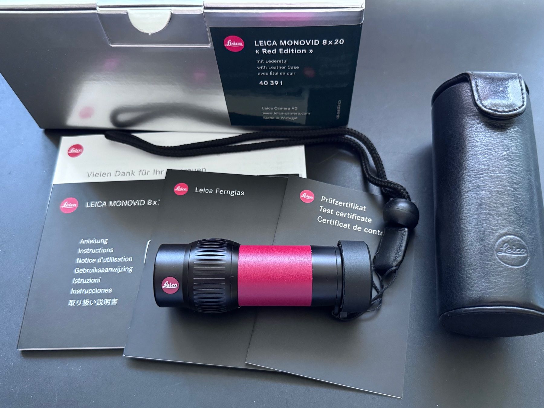 Leica Binocoli: Leica Monovid Red Edition – Usato da Schaffhausen venduto da oliversittel