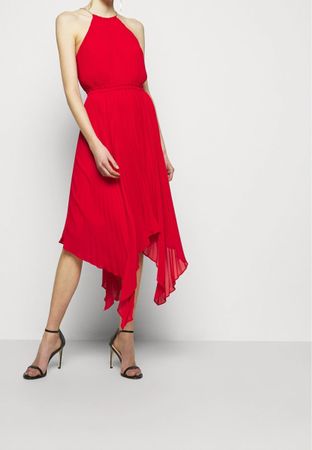 MICHAEL Michael Kors rot Plisseekleid gr. L /40