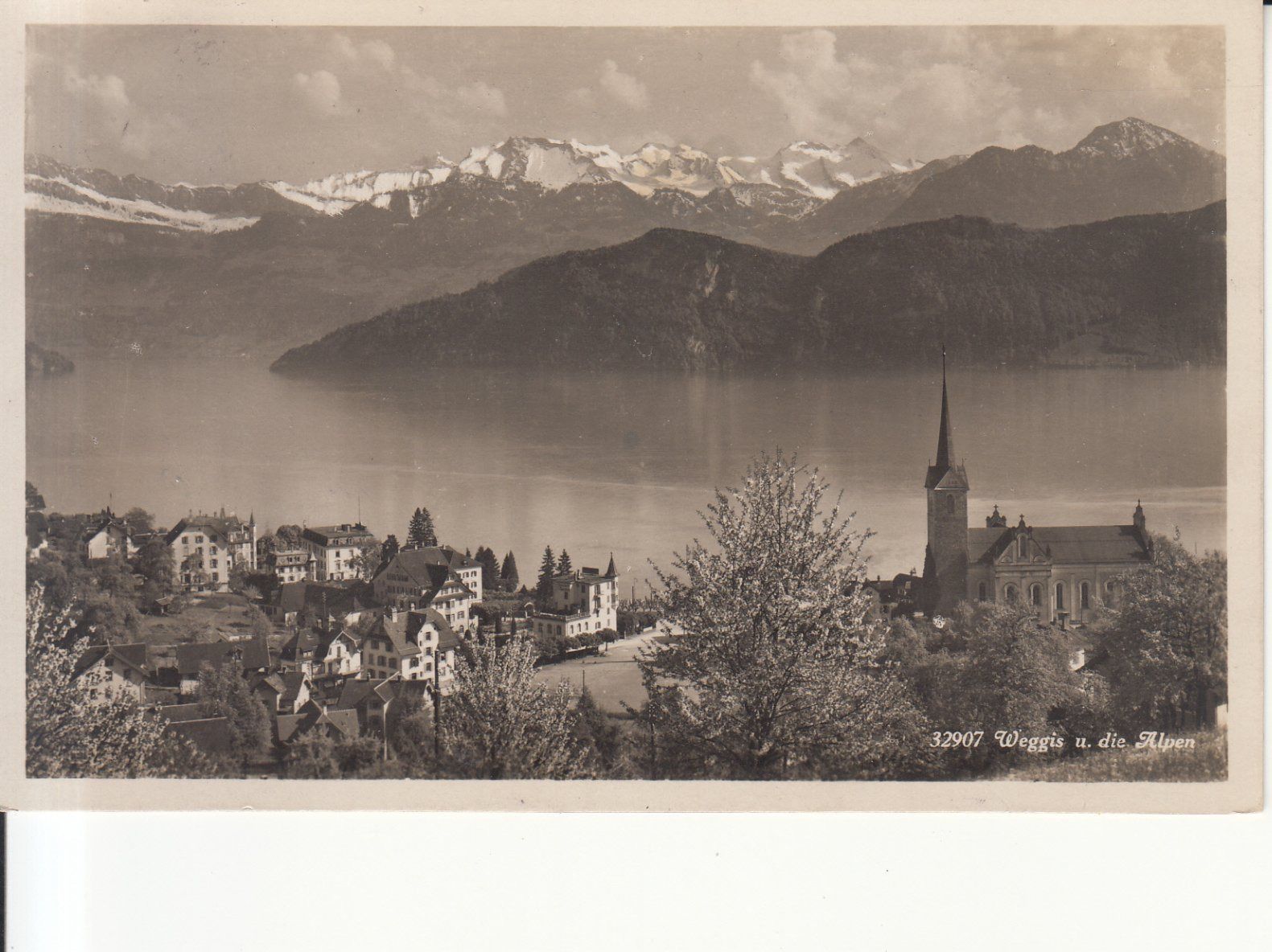 Cartoline postali: Weggis 1928 – Usato da Bürglen TG venduto da StampGraf
