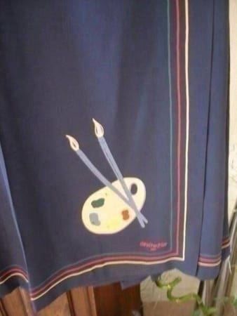 Gonne: DANIEL HECHTER Seidenkilt blau  Gr. 40 – Usato da Zürich venduto da DidierTG 2