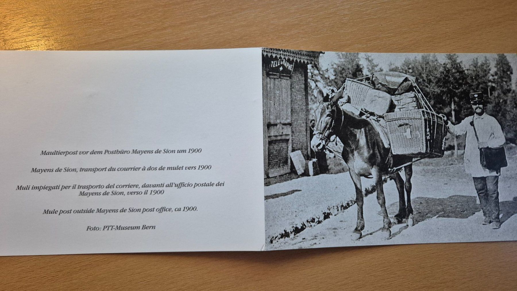 Alle Briefmarken: Briefmarke 1989, Maultierpost – Gebraucht aus Wängi von Maur1 2