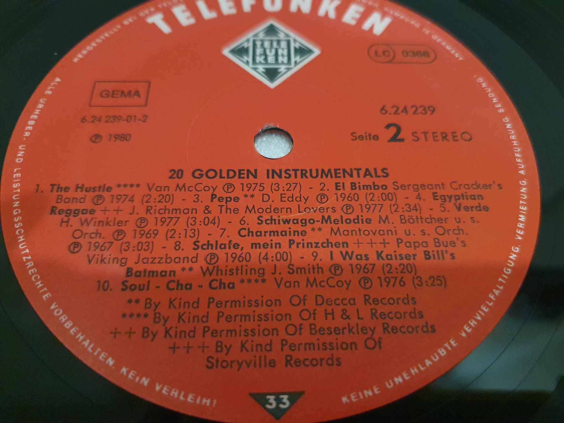 Dischi in vinile: 20 Golden Instrumentals – Usato da Uster venduto da Vinyl-Leidenschaft 5
