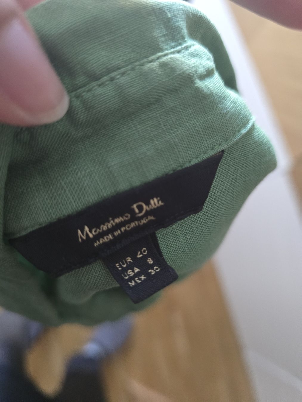 Massimo Dutti Camicette: Massimo Dutti Leinenhemd Grün, Gr. 40 – Usato da Zürich venduto da ale_bg2x 3