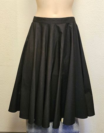 Hell Bunny Damen Tellerrock Schwarz Gr. L 100% Baumwolle Roc