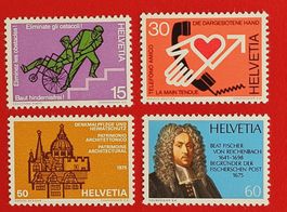 WERBEMARKEN SATZ 568 - 571 1975** POSTFRISCH