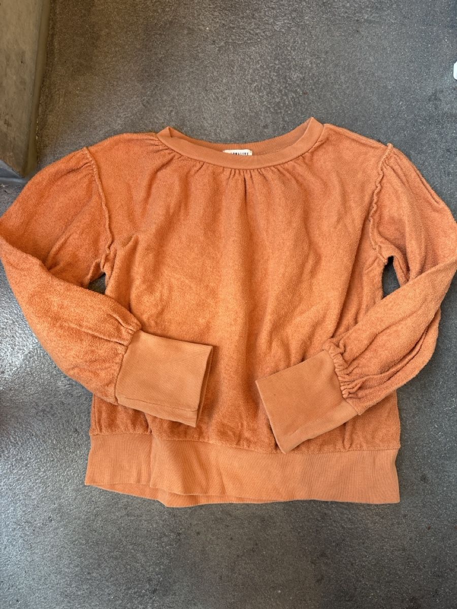 Maglioni & Felpe: Frottee Pullover Long Live The Queen, Grösse 12, Orange! – Usato da Zürich venduto da divewhites01