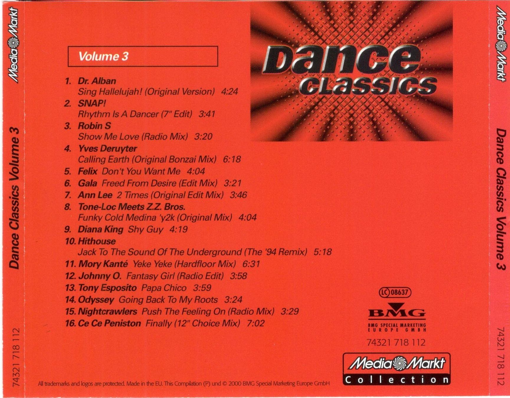 CDs: CD Dance Classics Vol. 3 – Gebraucht aus St. Margarethen TG von Smiley-Face 1